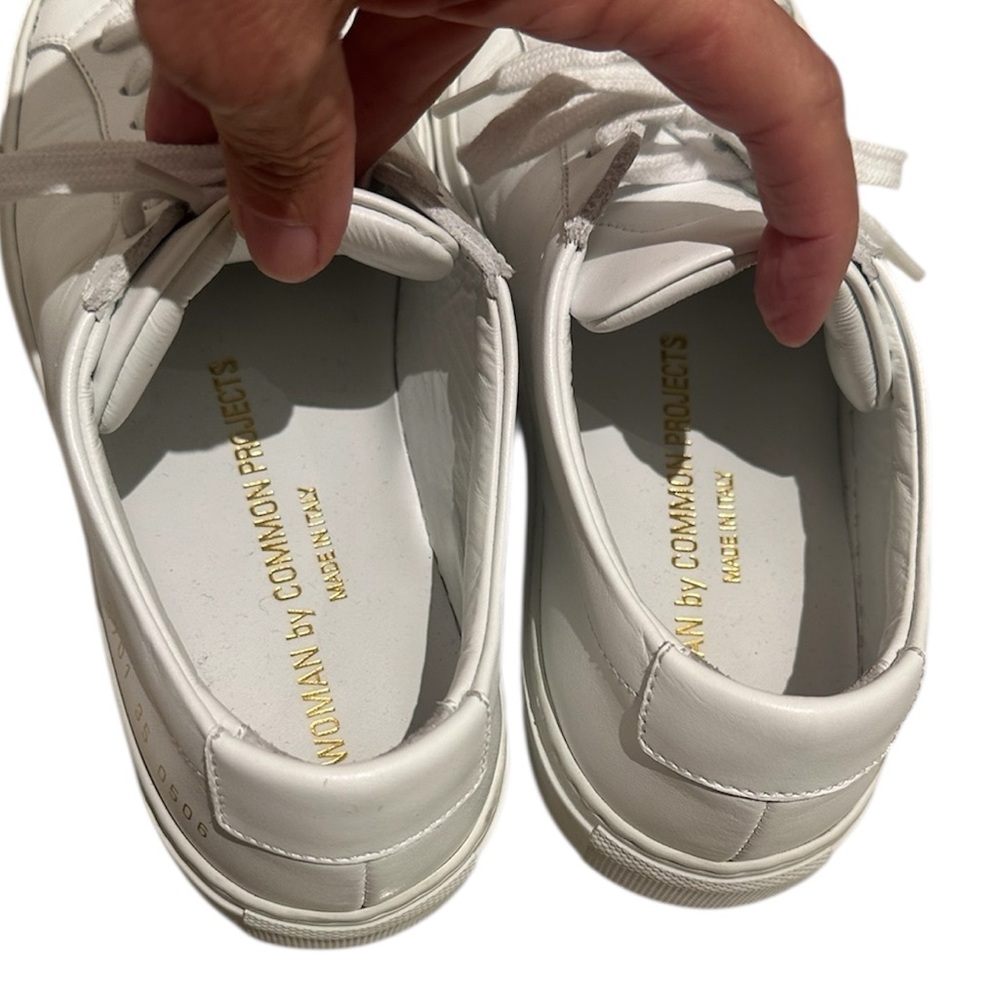 Common Projects Achilles Low Top Leather Casual Sneaker White Size 35 - Picture 11 of 14